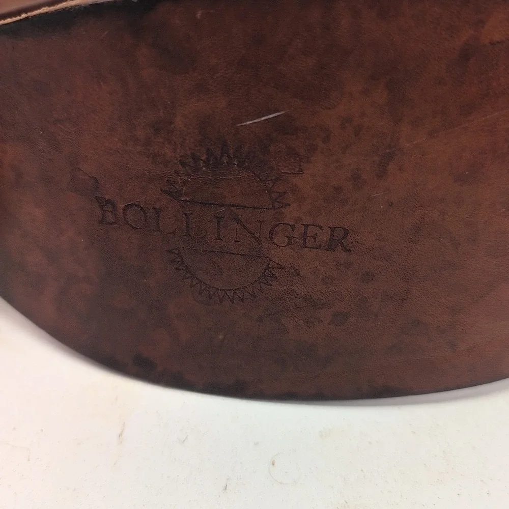 BOLLINGER Weight Lifting Belt MEDIUM Leather Body Building 34-38 Made in Mexico‎